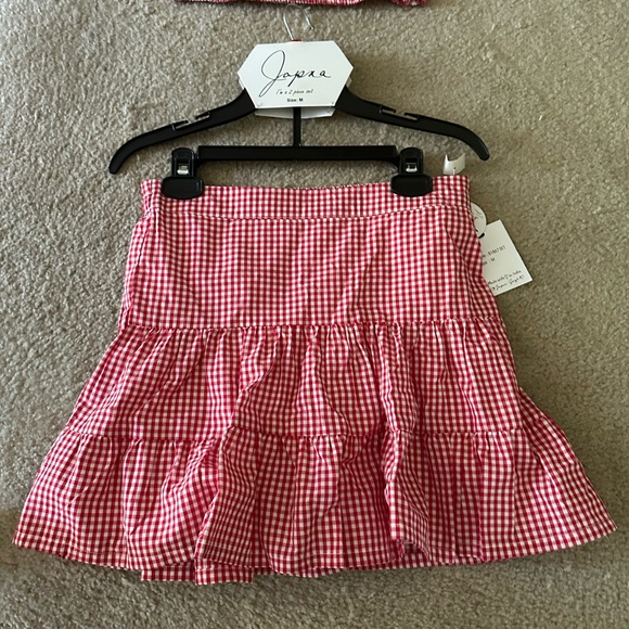 Red Gingham Two piece skirt and tank - Picture 3 of 10
